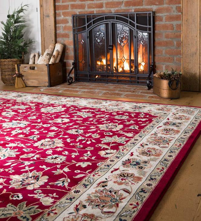 Rugs & Mats Plow & Hearth Sheridan Border Polypropylene Rug NFLB1829