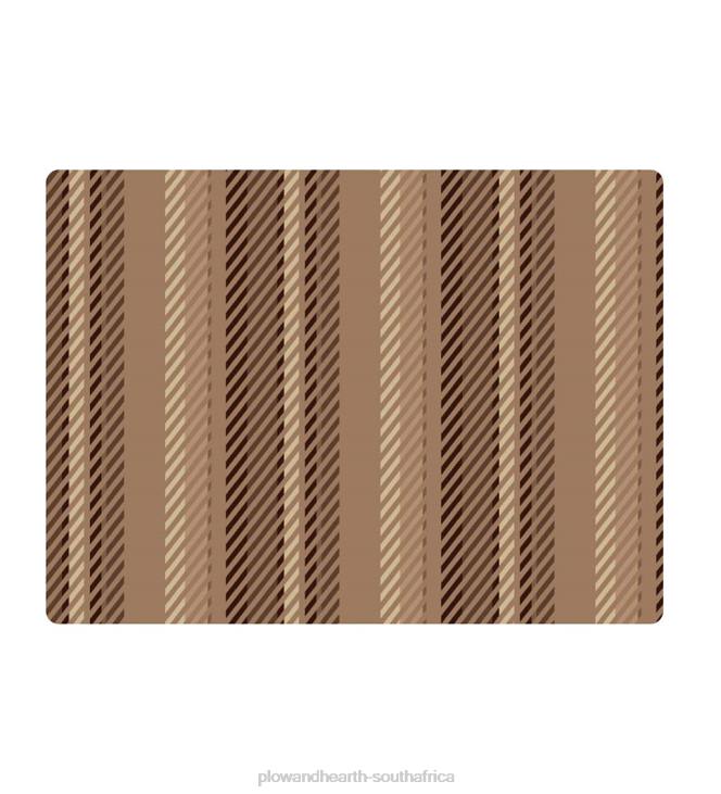 Rugs & Mats Plow & Hearth Striped Chair Mat - Blue NFLB1834