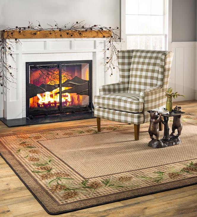 Rugs & Mats Plow & Hearth Sweetwater Pine Plaid EnduraStran Area Rug NFLB1767