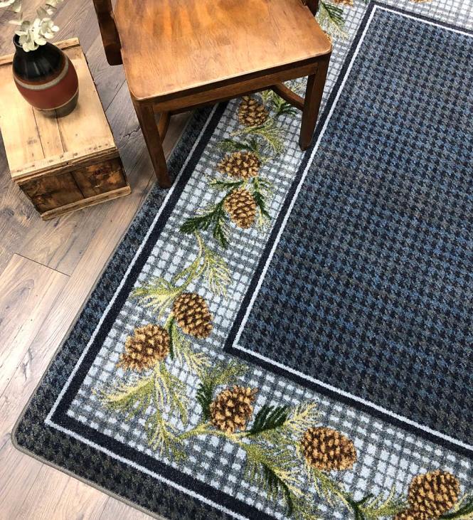 Rugs & Mats Plow & Hearth Sweetwater Pine Plaid EnduraStran Area Rug NFLB1767