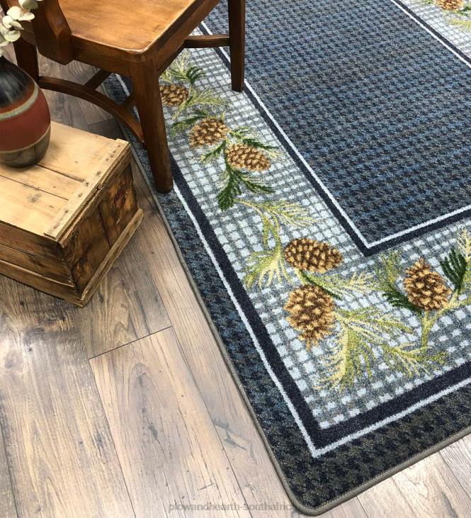 Rugs & Mats Plow & Hearth Sweetwater Pine Plaid EnduraStran Area Rug NFLB1767