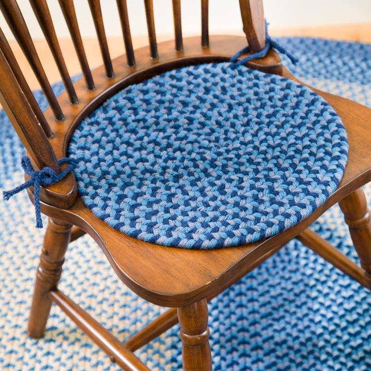 Rugs & Mats Plow & Hearth USA-Made Wool Braided Virginia Rug NFLB1778