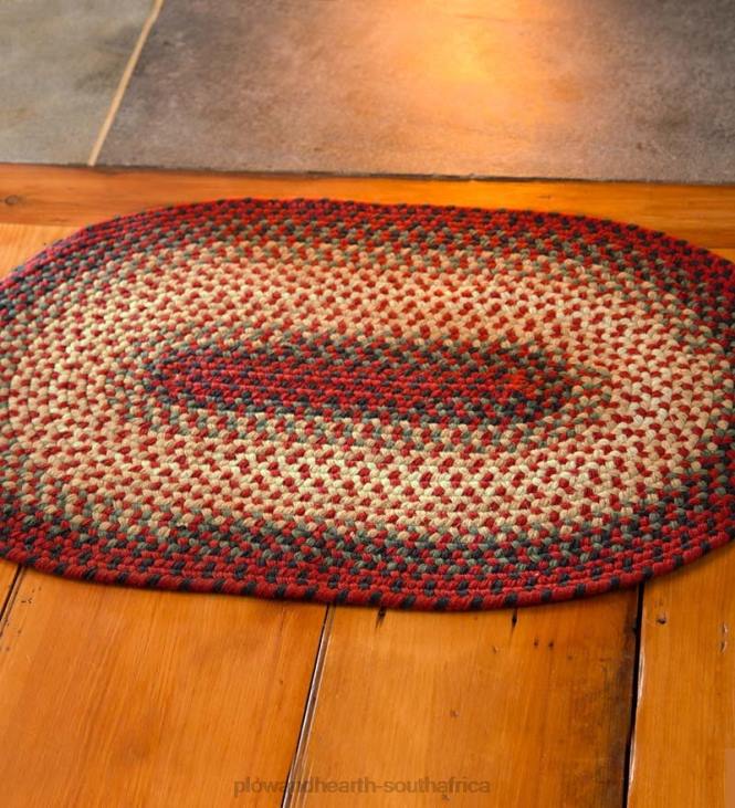 Rugs & Mats Plow & Hearth USA-Made Wool Braided Virginia Rug NFLB1778