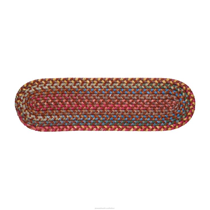 Rugs & Mats Plow & Hearth Afton Mountain Indoor/Outdoor Polypropylene Braided Stair Tread - Jasper NFLB1912