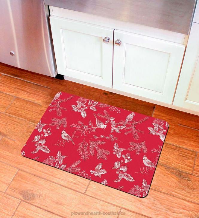 Rugs & Mats Plow & Hearth Holiday Botanical Premium Kitchen Comfort Mat NFLB1756