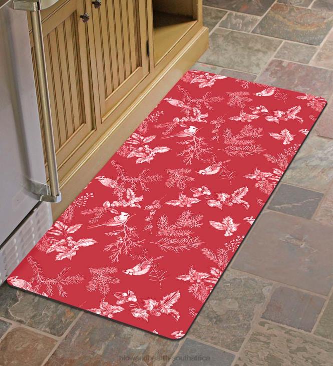 Rugs & Mats Plow & Hearth Holiday Botanical Premium Kitchen Comfort Mat NFLB1756