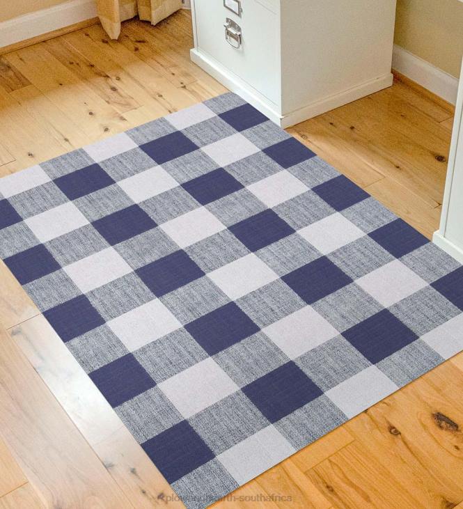 Rugs & Mats Plow & Hearth Buffalo Plaid Chair Mat - Brown NFLB1924