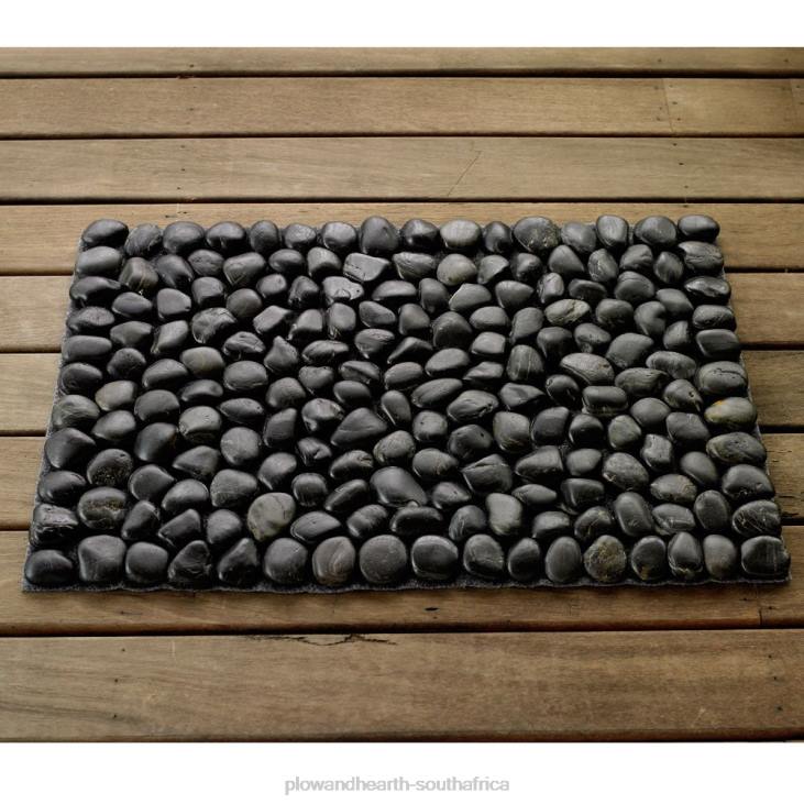 Rugs & Mats Plow & Hearth River Rock Floor Mat - White NFLB1923