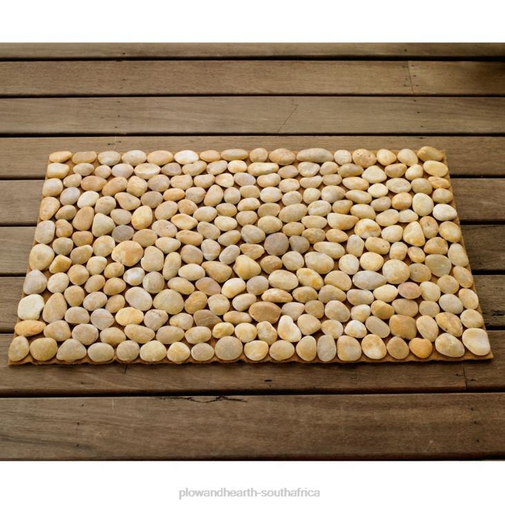 Rugs & Mats Plow & Hearth River Rock Floor Mat - White NFLB1923