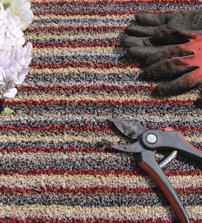 Rugs & Mats Plow & Hearth My Mat Dirt Trapping Mud Rug, 19x 29- Coffee NFLB3167