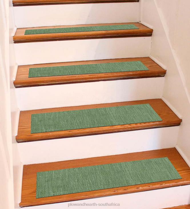 Rugs & Mats Plow & Hearth Woven Stair Treads, Set of 4 - Gray NFLB1917