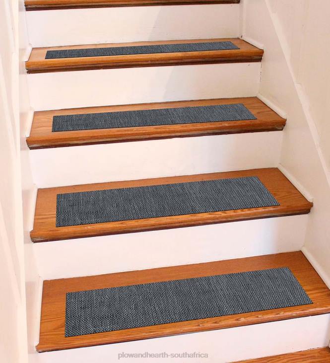 Rugs & Mats Plow & Hearth Woven Stair Treads, Set of 4 - Gray NFLB1917