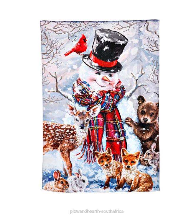 Seasonal & Gifts Plow & Hearth Forest Friends Suede House Flag NFLB529