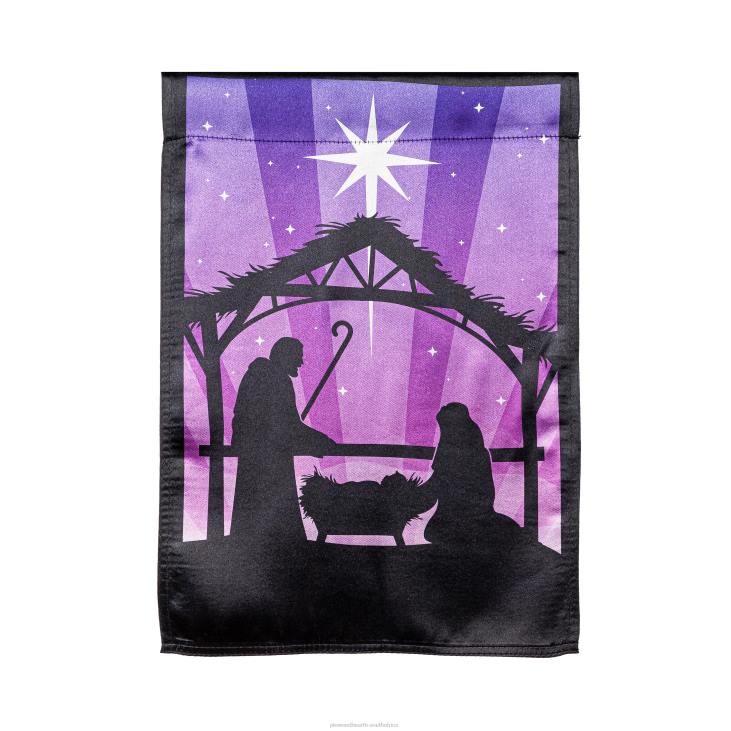 Seasonal & Gifts Plow & Hearth Reversible Nativity Lustre Garden Flag NFLB527