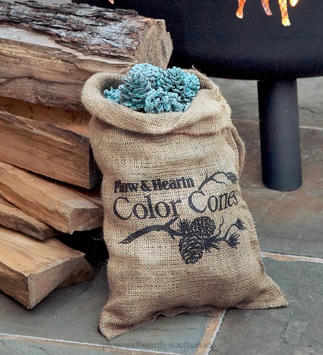 Seasonal & Gifts Plow & Hearth Color Cones that Create Blue and Green Flames in the Fireplace NFLB2992