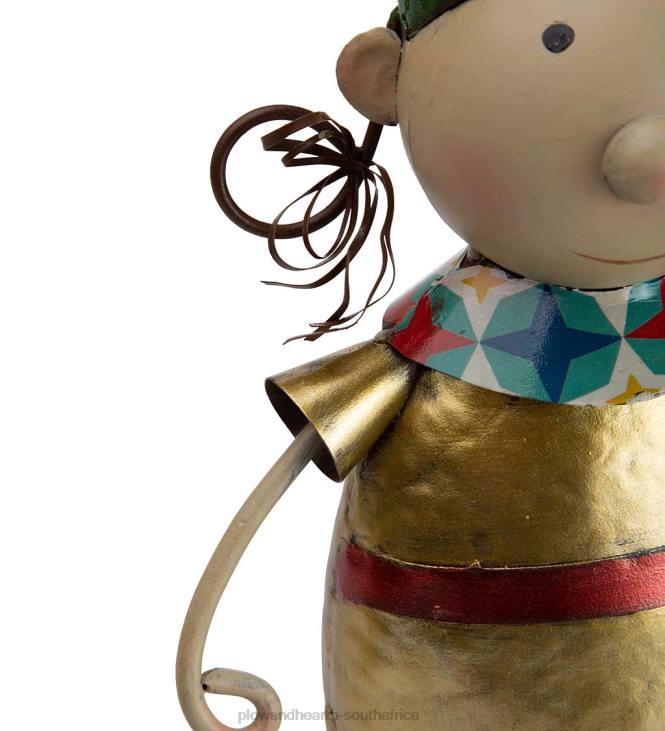 Seasonal & Gifts Plow & Hearth Metal Elf With Green Hat Christmas Garden Statue NFLB3149