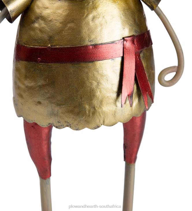 Seasonal & Gifts Plow & Hearth Metal Elf With Green Hat Christmas Garden Statue NFLB3149