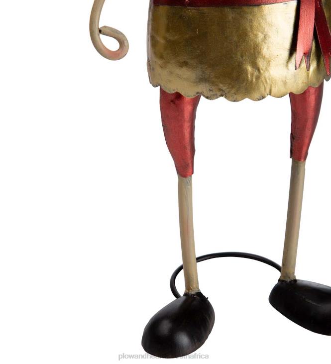 Seasonal & Gifts Plow & Hearth Metal Elf With Green Hat Christmas Garden Statue NFLB3149