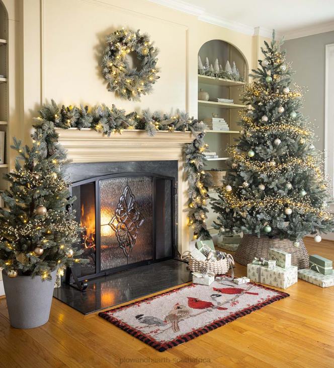 Seasonal & Gifts Plow & Hearth Shimmering Misty Pine Christmas Tree, 7'H NFLB3220