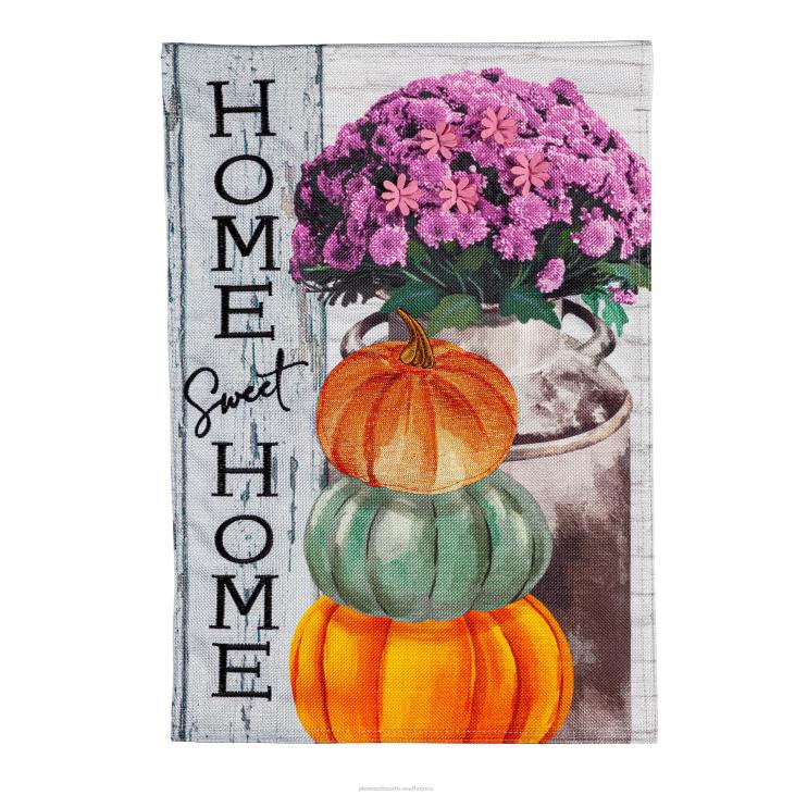 Seasonal & Gifts Plow & Hearth Rustic Fall Greetings Burlap Garden Flag NFLB3120