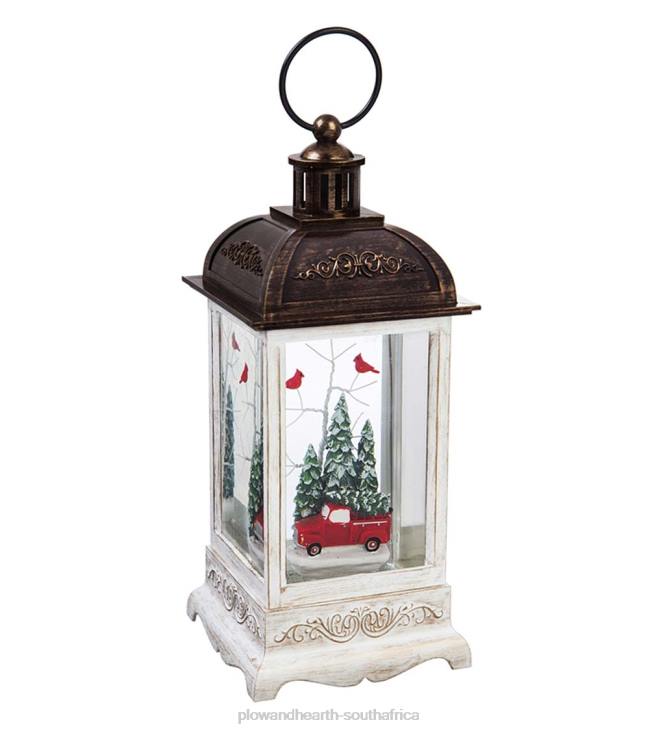 Seasonal & Gifts Plow & Hearth Antique Truck LED Lantern with Spinning Action Table Decor NFLB2301