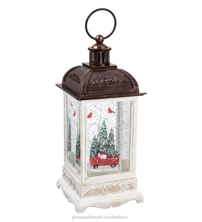 Seasonal & Gifts Plow & Hearth Antique Truck LED Lantern with Spinning Action Table Decor NFLB2301