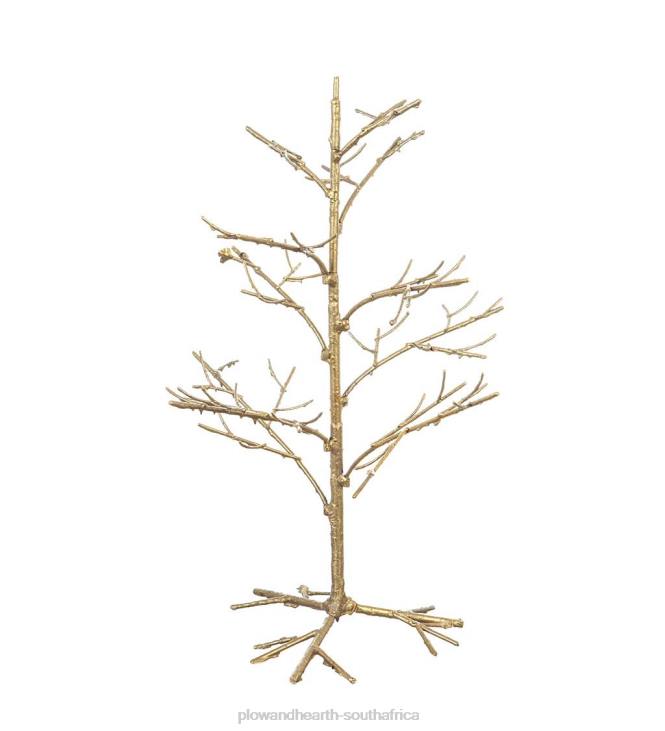 Seasonal & Gifts Plow & Hearth Antiqued Gold Ornament Tree NFLB2259
