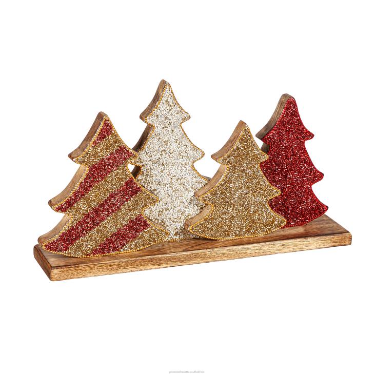 Seasonal & Gifts Plow & Hearth Beaded Holiday Trees Table Decor NFLB2205