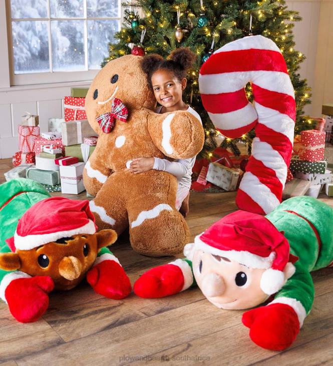 Seasonal & Gifts Plow & Hearth Candy Cane Plush Cuddle Holiday Body Pillow NFLB2212