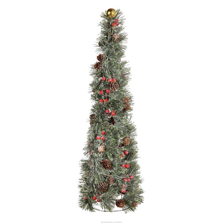 Seasonal & Gifts Plow & Hearth Christmas Cone Tree Table Decor NFLB2214