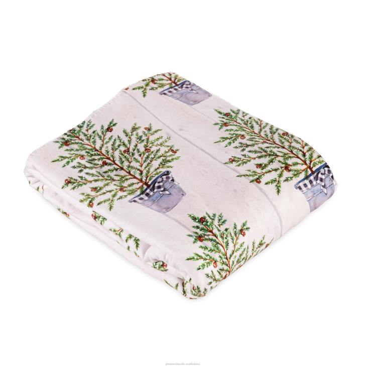 Seasonal & Gifts Plow & Hearth Christmas Pine Sherpa Fleece Throw NFLB2303