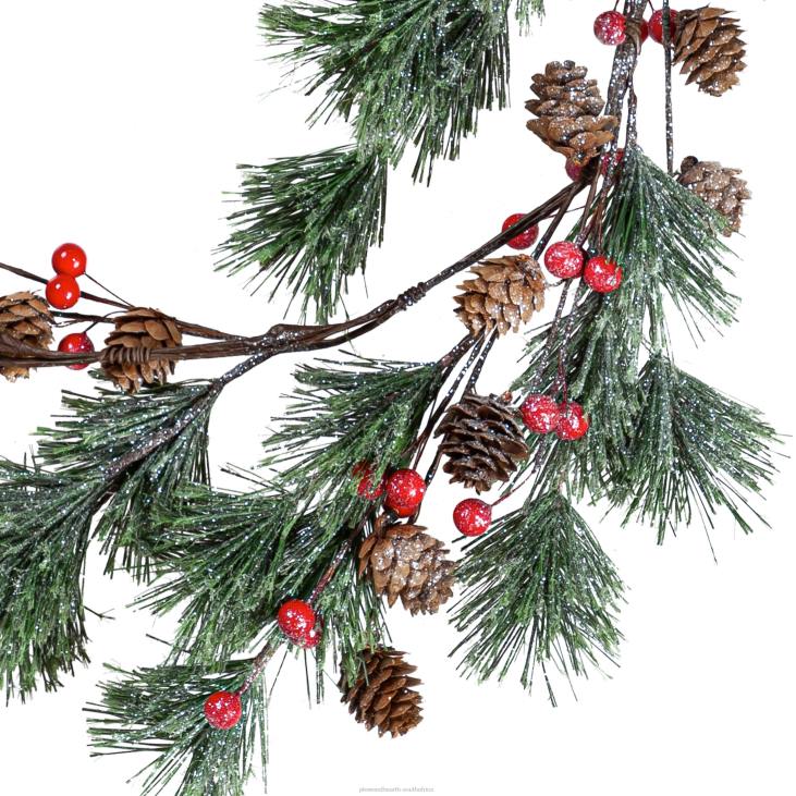 Seasonal & Gifts Plow & Hearth Christmas Traditions Pine Cone Garland NFLB2183
