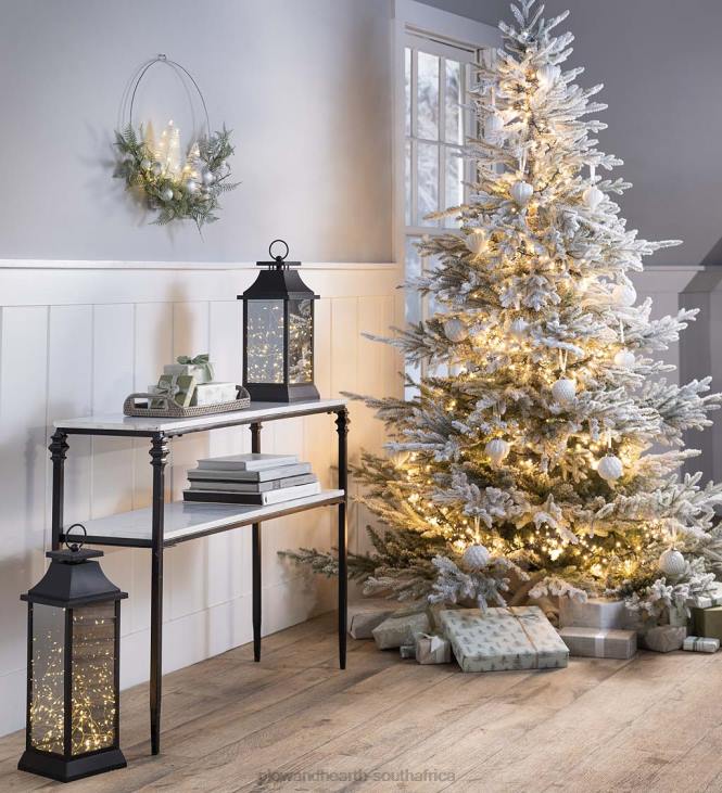 Seasonal & Gifts Plow & Hearth Flocked Roanoke Spruce Christmas Tree NFLB2289
