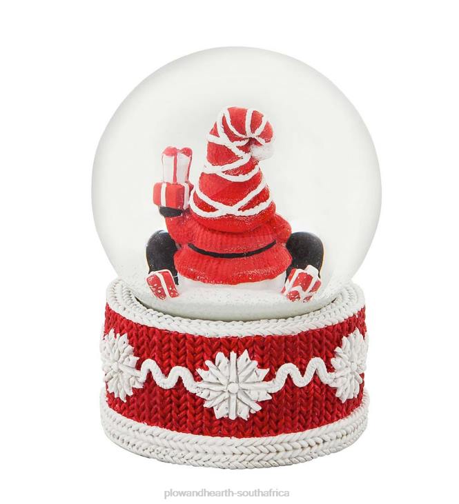Seasonal & Gifts Plow & Hearth Gnome Santa Claus Snow Globe NFLB2300