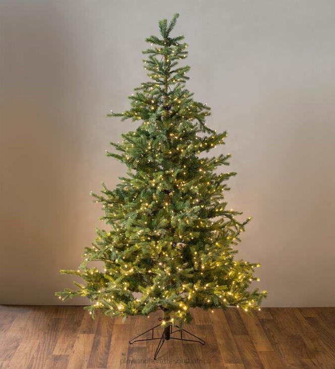 Seasonal & Gifts Plow & Hearth Grandis Fir Christmas Trees with 8-Function Warm White LEDs NFLB2240