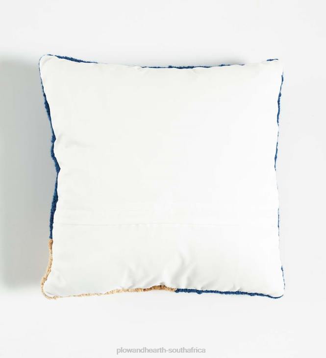 Seasonal & Gifts Plow & Hearth Holiday Yellow Lab with Candy Cane Hand-Hooked Wool Throw Pillow NFLB2186