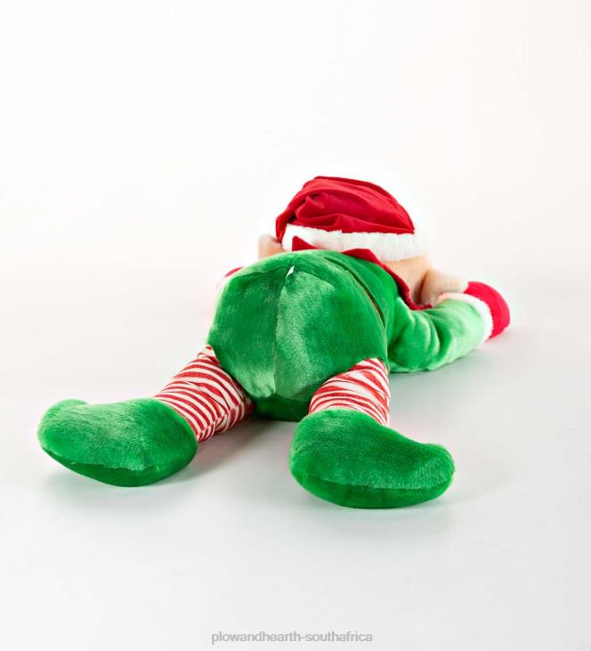 Seasonal & Gifts Plow & Hearth Jingle Elf Plush Cuddle Holiday Body Pillow NFLB2177