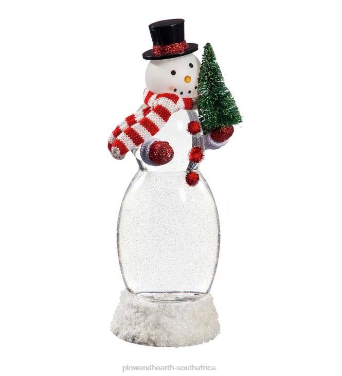 Seasonal & Gifts Plow & Hearth LED Snowman Snow Globe NFLB2215
