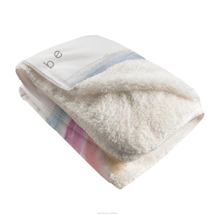 Seasonal & Gifts Plow & Hearth Let Hope Be Your Rainbow Fleece Throw NFLB2307