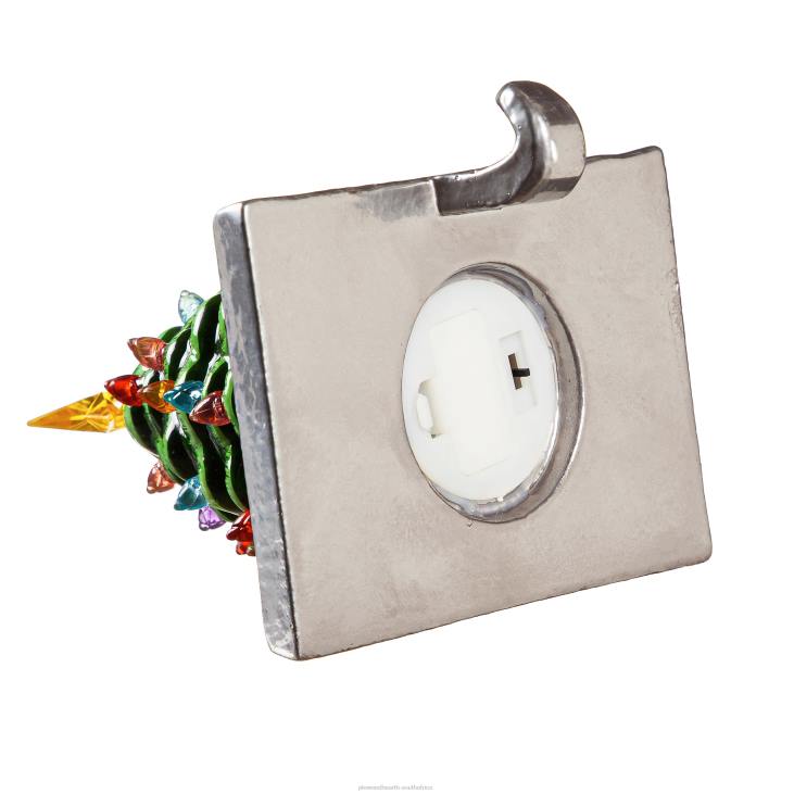 Seasonal & Gifts Plow & Hearth Lighted Ceramic Christmas Tree Stocking Hanger NFLB2236