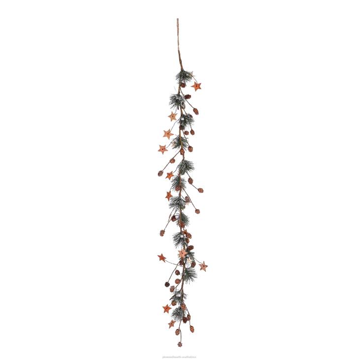 Seasonal & Gifts Plow & Hearth Lighted Christmas Pine Cone Garland NFLB2185