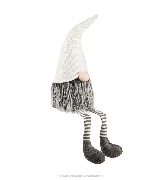 Seasonal & Gifts Plow & Hearth Lighted Holiday Gnome with Dangling Legs NFLB2292