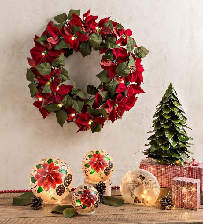 Seasonal & Gifts Plow & Hearth Lighted Snowman and Kittens Tabletop Decor NFLB2168