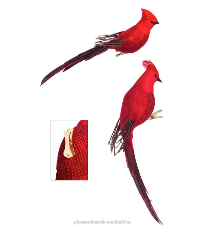 Seasonal & Gifts Plow & Hearth Majestic Cardinal Decorative Clip, Set of 2 NFLB2282