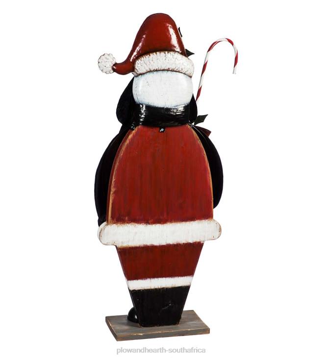 Seasonal & Gifts Plow & Hearth Metal and Wood Santa Statuary NFLB2206