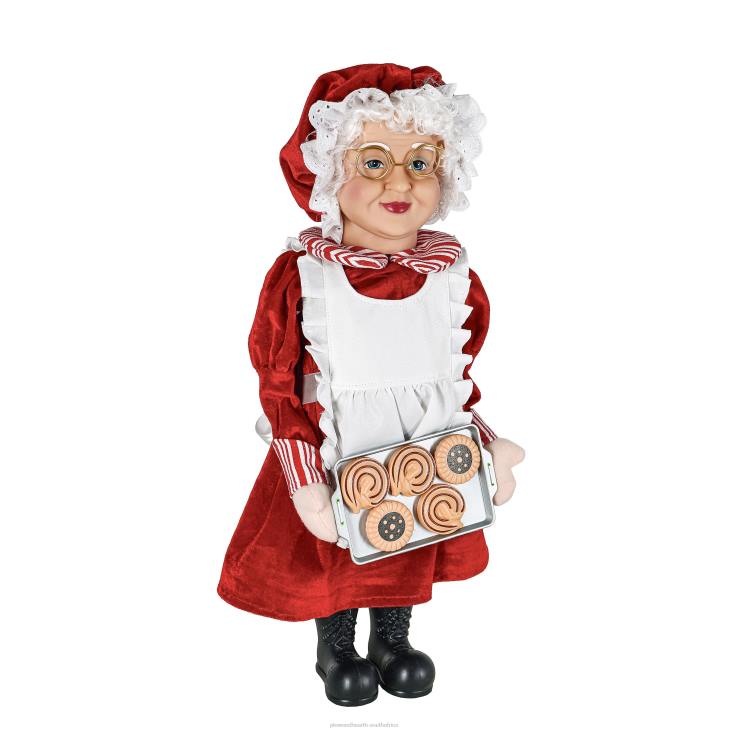 Seasonal & Gifts Plow & Hearth Mrs. Claus with Sheet of Cookies Table Decor NFLB2250
