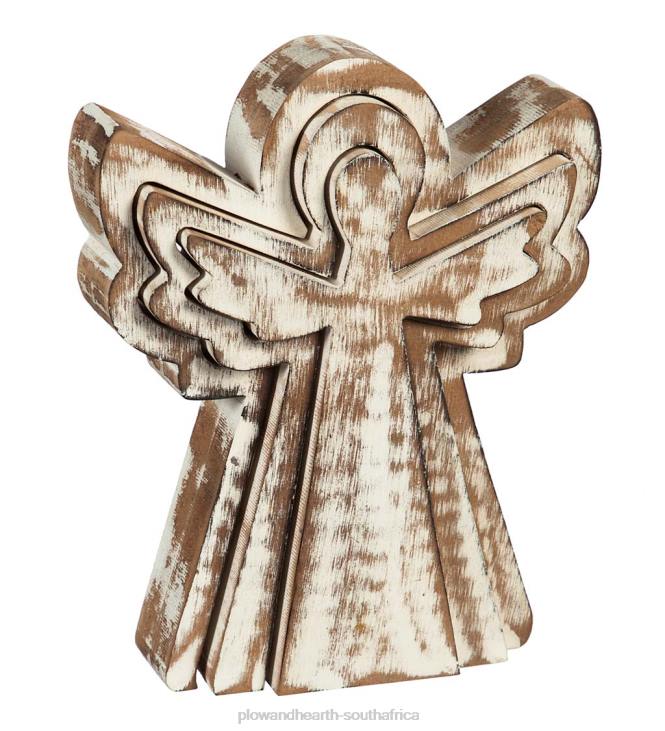 Seasonal & Gifts Plow & Hearth Nested Wooden Holiday Figures, Set of 3 NFLB2230