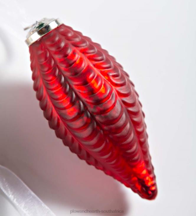 Seasonal & Gifts Plow & Hearth Oversized Glass Christmas Tree Ornaments, Set of 12 - Red/Green/Gold NFLB2243
