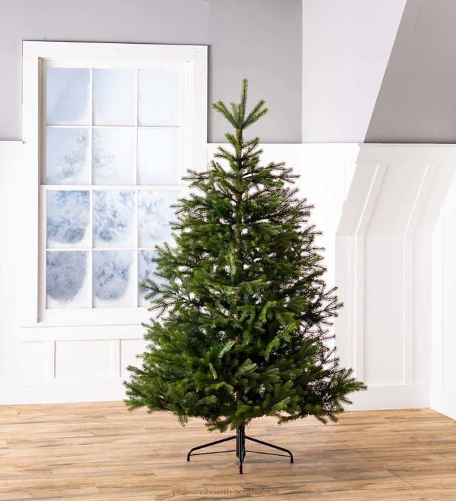 Seasonal & Gifts Plow & Hearth Pre-Lit Arlberg Fir Christmas Tree with Eight Light Functions NFLB2294