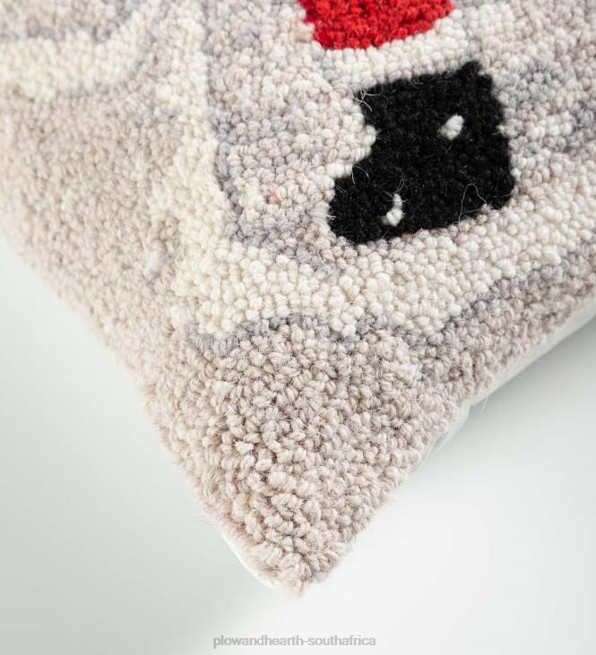 Seasonal & Gifts Plow & Hearth Santa Snow Angel Hand-Hooked Wool Throw Pillow NFLB2199